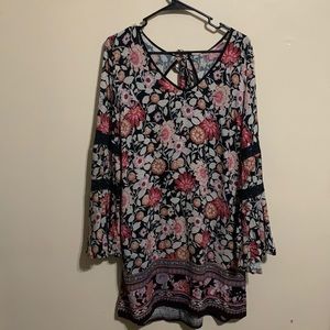 Xhilarations floral dress L